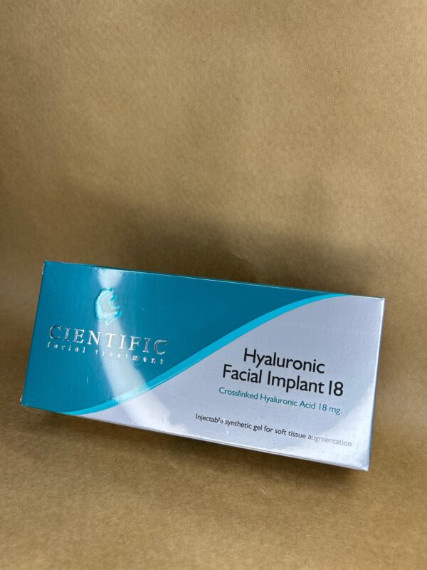 ÁCIDO HIALURÔNICO PREENCHEDOR CIENTIFIC HYALURONIC FACIAL IMPLANT 18MG - 1ML